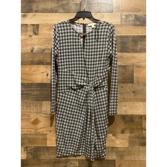 Michael Kors Women’s Twist Hardware Cut-Out Dress-Polka Dot - Small - Picture 6 of 9